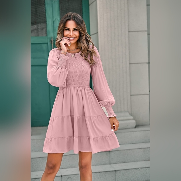 Boutique | Swing Dress | Color: Blush | Size: L - Picture 11 of 13
